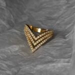 Tri-Crest Pavé Ring - Image 5