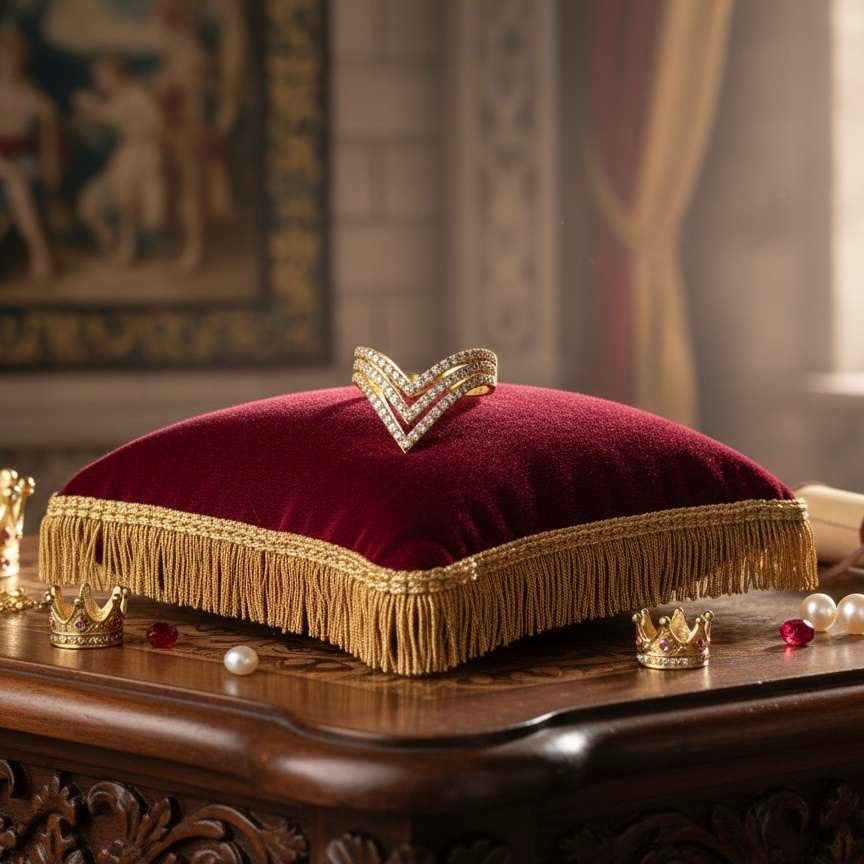 IMG_2943 Tri-Crest Pavé Ring - Image 1