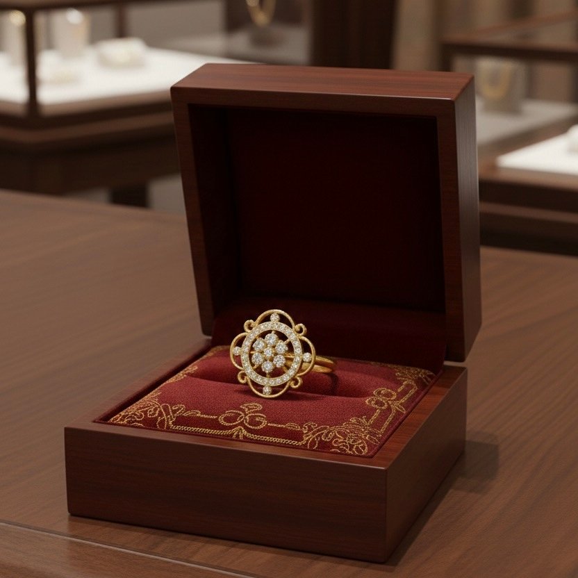 IMG_3502 Rajwada Mandala Ring - Image 1