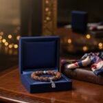 Spiritual Luxury: Rudraksh × Silver Bracelet - Image 4